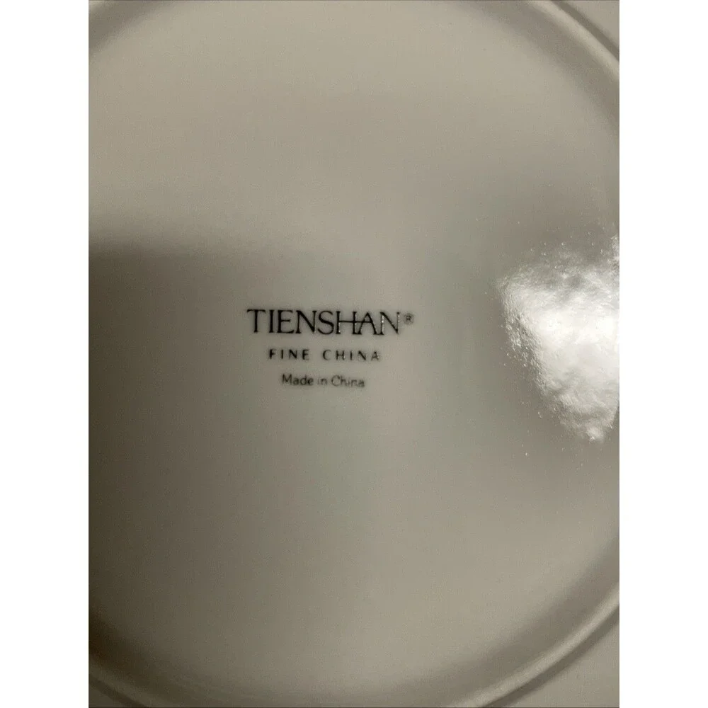 Tienshan Poinsettia & Ribbons Round Serving Bowl 9